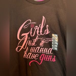 NWT - T-Shirt 5.11 “Girls Just Wanna Have Guns” Short Sleeve - Size XL